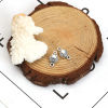 Imagen de Zamak Conectores Concha Plata Antigua 15mm x 9mm, 50 Unidades