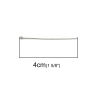 Picture of 304 Stainless Steel Pins Silver Tone 4cm long, 0.7mm (21 gauge), 2500 PCs