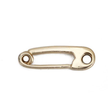 Picture of Zinc Based Alloy Connectors Pin Matt Gold 22mm x 7mm, 10 PCs