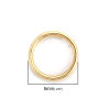 Picture of 0.7mm 316 Stainless Steel Double Split Jump Rings Findings Round Gold Plated 5mm Dia., 500 PCs