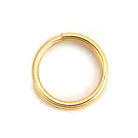 Picture of Stainless Steel Double Split Jump Rings Findings Round  