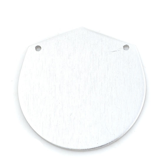 Picture of Aluminum Alloy Connectors Shield Silver Tone 45mm x 44mm, 3 PCs