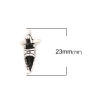 Picture of Zinc Based Alloy Travel Charms Boat Antique Silver Color 23mm( 7/8") x 10mm( 3/8"), 10 PCs