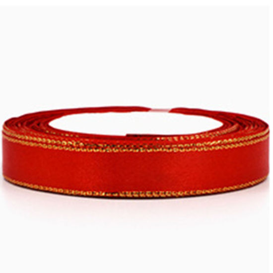 Picture of Polyester Satin Ribbon Red 15mm( 5/8"), 1 Roll (Approx 25 Yards/Roll)