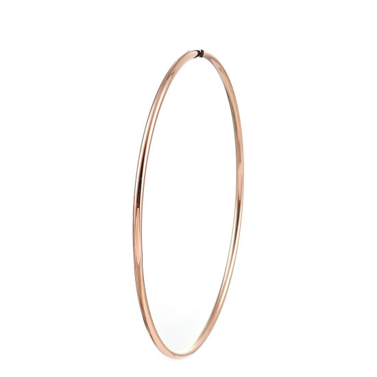 Bild von Edelstahl Armband 18K Roségold Rund 22cm lang, 1 Stück