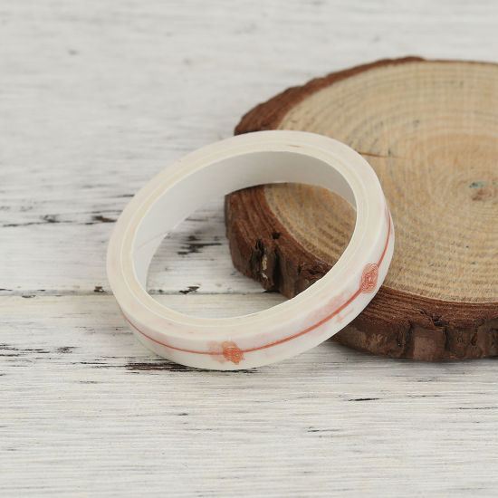 Picture of Paper Adhesive Washi Tape Red Knot 7.5mm( 2/8"), 2 Rolls (Approx 5 M/Roll)