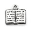 Immagine di Lega di Zinco Istituto Gioielli Charms Libro Argento Antico 14mm x 13mm , 30 Pz