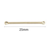 Picture of Zinc Based Alloy Connectors Strip Gold Plated 25mm x 3mm, 10 PCs