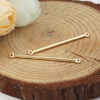 Picture of Zinc Based Alloy Connectors Strip Gold Plated 25mm x 3mm, 10 PCs