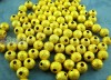 Picture of Brass Spacer Beads Ball Gold Plated Sparkledust About 4mm( 1/8") Dia, Hole: Approx 1.3mm, 300 PCs                                                                                                                                                             