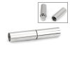 Picture of 304 Stainless Steel End Caps Cylinder Silver Tone 21mm( 7/8") x 4mm( 1/8"), 1 Piece