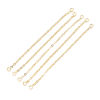 Picture of Brass Extender Chain For Jewelry Necklace Bracelet Real Gold Plated 6.5cm(2 4/8") long, 2 PCs                                                                                                                                                                 