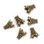 Immagine di Lega di Zinco Coppette Copriperla Fiore Bronzo Antico (Addetti 10mm Perline) 13mm x 13mm, 20 Pz