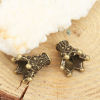 Picture of Zinc Based Alloy Beads Caps Flower Antique Bronze (Fit Beads Size: 10mm Dia.) 13mm x 13mm, 20 PCs