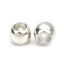 Picture of Zinc Based Alloy Spacer Beads Round Silver Tone 7mm x 6mm, Hole: Approx 4mm, 100 PCs