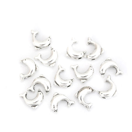 Picture of Zinc Based Alloy Spacer Beads Pentagram Star Flower 