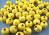Picture of Brass Spacer Beads Ball Gold Plated Sparkledust About 6mm( 2/8") Dia, Hole: Approx 1.8mm, 150 PCs                                                                                                                                                             