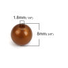 Picture of Acrylic Beads Round At Random Mixed Imitation Tiger's Eyes About 8mm Dia, Hole: Approx 1.8mm, 300 PCs