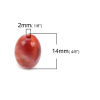 Picture of Acrylic Beads Oval At Random Imitation Stone About 14mm x 10mm, Hole: Approx 2mm, 100 PCs