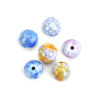 Picture of Acrylic Beads Round At Random Crack Pattern Imitation Stone About 12mm Dia, Hole: Approx 2mm, 100 PCs