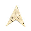 Picture of Brass Connectors Arrowhead 18K Real Gold Plated 49mm(1 7/8") x 42mm(1 5/8"), 3 PCs                                                                                                                                                                            