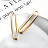 Picture of Zinc Based Alloy Connectors Oval Gold Plated Hollow 40mm x 8mm, 10 PCs
