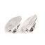 Immagine di Lega di Zinco clip orecchio Ganci per Orecchini Goccia Argento Antico 27mm x 17mm, 4 Pz