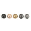 Picture of 304 Stainless Steel Casting Beads Round Gunmetal Aquarius Sign Of Zodiac Constellations About 10mm Dia., Hole: Approx 4.3mm, 1 Piece