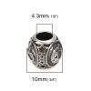 Picture of 304 Stainless Steel Casting Beads Round Antique Silver Color Leo Sign Of Zodiac Constellations About 10mm Dia., Hole: Approx 4.3mm, 1 Piece
