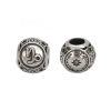 Picture of 304 Stainless Steel Casting Beads Round Antique Silver Color Capricornus Sign Of Zodiac Constellations About 10mm Dia., Hole: Approx 4.3mm, 1 Piece