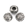 Picture of 304 Stainless Steel Casting Beads Round Antique Silver Color Capricornus Sign Of Zodiac Constellations About 10mm Dia., Hole: Approx 4.3mm, 1 Piece