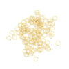 Picture of 300 PCs 3mm Dia., 0.4mm(26 gauge) 304 Stainless Steel Casting Open Jump Rings Findings For Jewelry Making Gold Plated Round