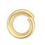 Imagen de 200 Unidades 3mm Diámetro, 0.6mm(23 gauge) 304 Acero Inoxidable Abierto Argollas Chapado en Oro Ronda
