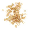 Picture of 1000 PCs 4mm Dia., 0.8mm(20 gauge) 304 Stainless Steel Open Jump Rings Findings For Jewelry Making Gold Plated Round