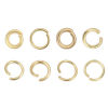 Picture of 1000 PCs 4mm Dia., 0.8mm(20 gauge) 304 Stainless Steel Open Jump Rings Findings For Jewelry Making Gold Plated Round