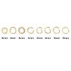 Picture of 1000 PCs 4mm Dia., 0.8mm(20 gauge) 304 Stainless Steel Open Jump Rings Findings For Jewelry Making Gold Plated Round