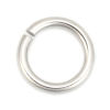 Picture of 50 PCs 14mm Dia., 2mm(12 gauge) 304 Stainless Steel Open Jump Rings Findings For Jewelry Making Silver Tone Round