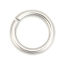 50 個 14mm 直径、 2mm（12号） 304ステンレス鋼 丸カン 丸カン シルバートーン 円形 の画像
