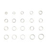 Picture of 50 PCs 14mm Dia., 2mm(12 gauge) 304 Stainless Steel Open Jump Rings Findings For Jewelry Making Silver Tone Round