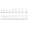 Picture of 3mm 304 Stainless Steel Opened Jump Rings Findings Silver Tone 30mm(1 1/8") Dia., 10 PCs