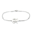 Image de Bracelets en 304 Acier Inoxydable Argent Mat Ancres 23cm long, 1 Pièce