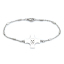 Picture of 304 Stainless Steel Bracelets Silver Tone Cross Skull 20cm(7 7/8") long, 1 Piece