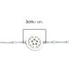 Picture of 304 Stainless Steel Bracelets Silver Tone Round Pentagram Star 20cm(7 7/8") long, 1 Piece