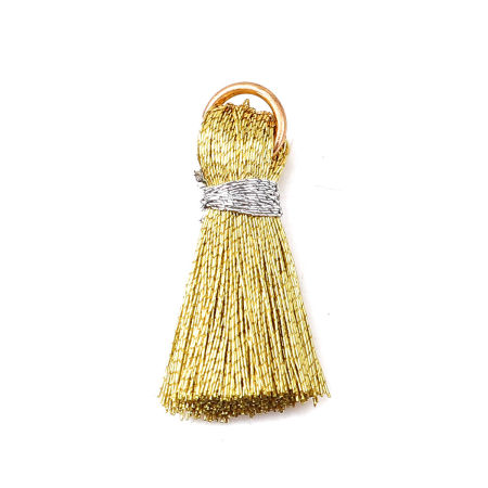 Image de Breloques Franges en Rayonne Doré Or 22mm long - 21mm long, 10 Pcs
