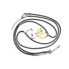 Picture of Stainless Steel Couple Necklace Gold Plated Silver Tone Cat 48cm(18 7/8") long, 1 Set ( 2 PCs/Set)
