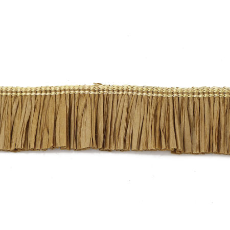 Picture of Raffia Jewelry Thread Cord (For DIY Tassel Pendants) Light Brown 31mm(1 2/8"), 1 Yard