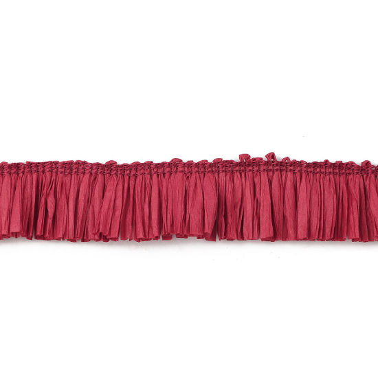 Picture of Raffia Jewelry Thread Cord (For DIY Tassel Pendants) Red 31mm(1 2/8"), 1 Yard