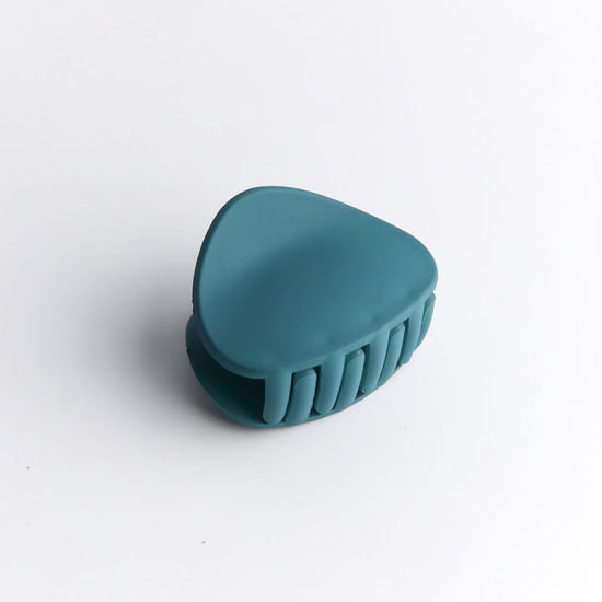 Imagen de Acrílico Pinzas de pelo Orejas de Gato , Azulado Escarchado 5.3cm x 4.2cm, 1 Unidad