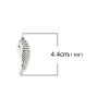 Picture of Zinc Based Alloy Pendants Feather Antique Silver Color 44mm(1 6/8") x 14mm( 4/8"), 20 PCs