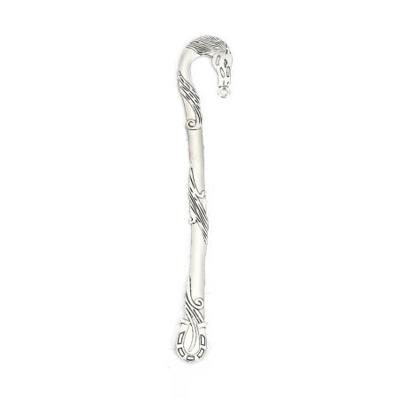 Zinc Based Alloy Bookmark Antique Silver Color W/ Loop Horse 12.4cm(4 7/8") x 2.1cm( 7/8"), 5 PCs